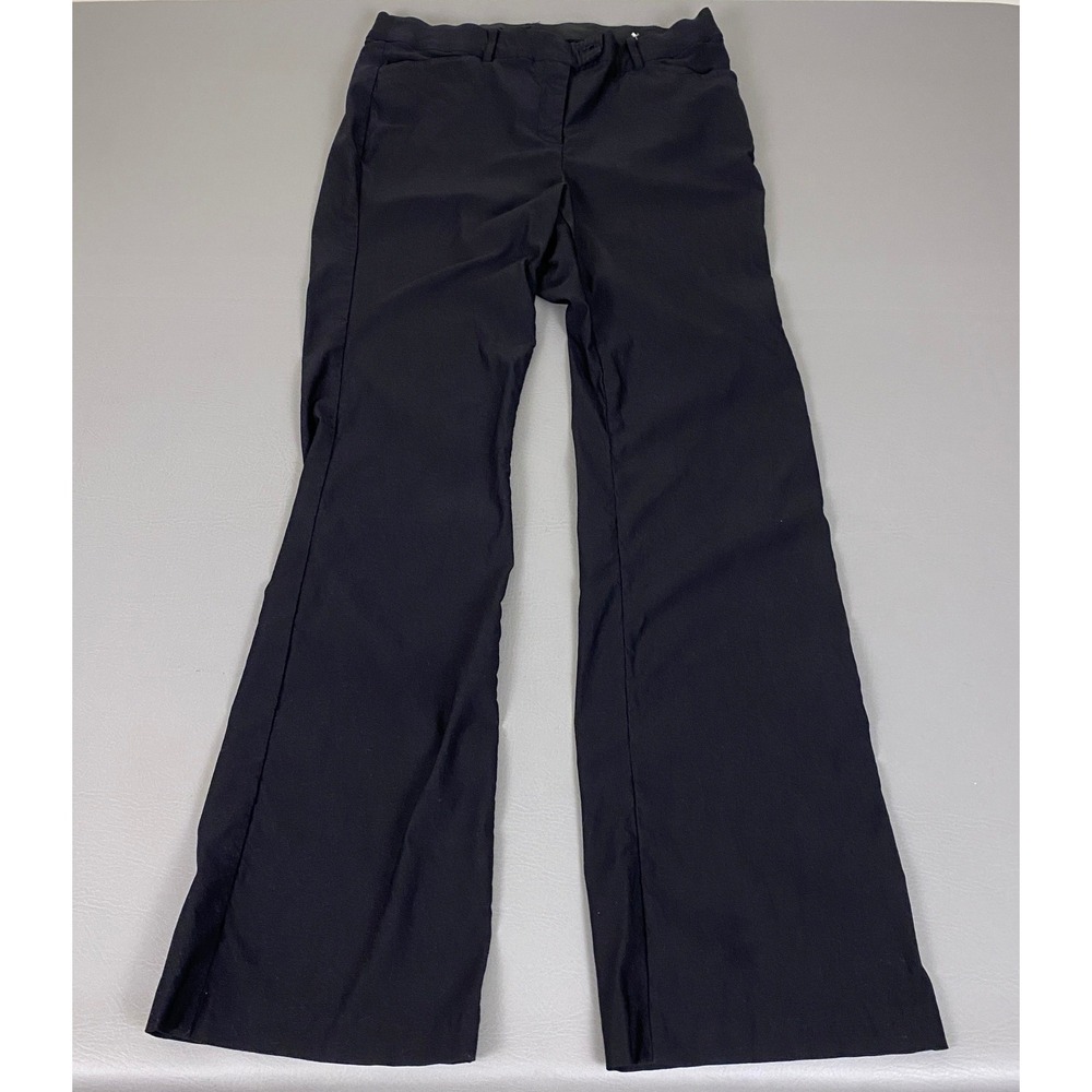 Lane Bryant Dress Pants Trousers Women's Size 14L Black Straight Leg *Flawed*